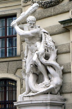 Heracles fighting the Hydra -- Photo by http://www.flickr.com/photos/dierkschaefer/